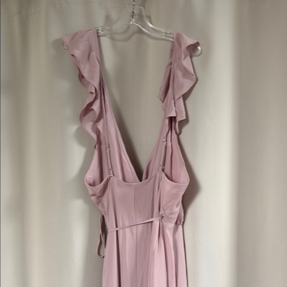 Wayf Pink Ruffle Maxi Dress - Picture 3 of 5